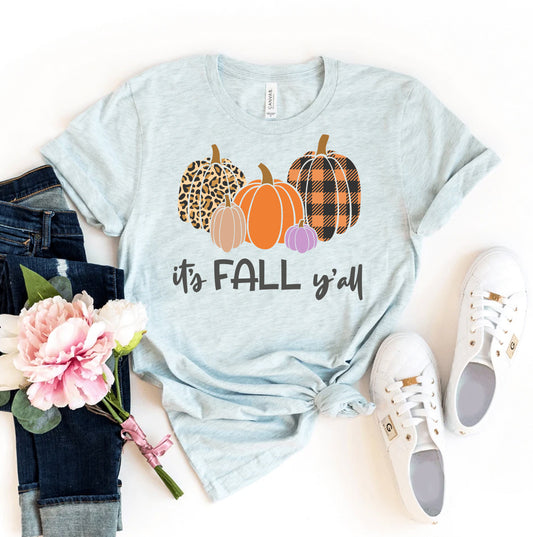 It's Fall Y'all T-shirt - Infinity Beautiful Boutique