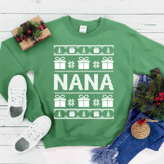 Nana Christmas Sweatshirt - Infinity Beautiful Boutique