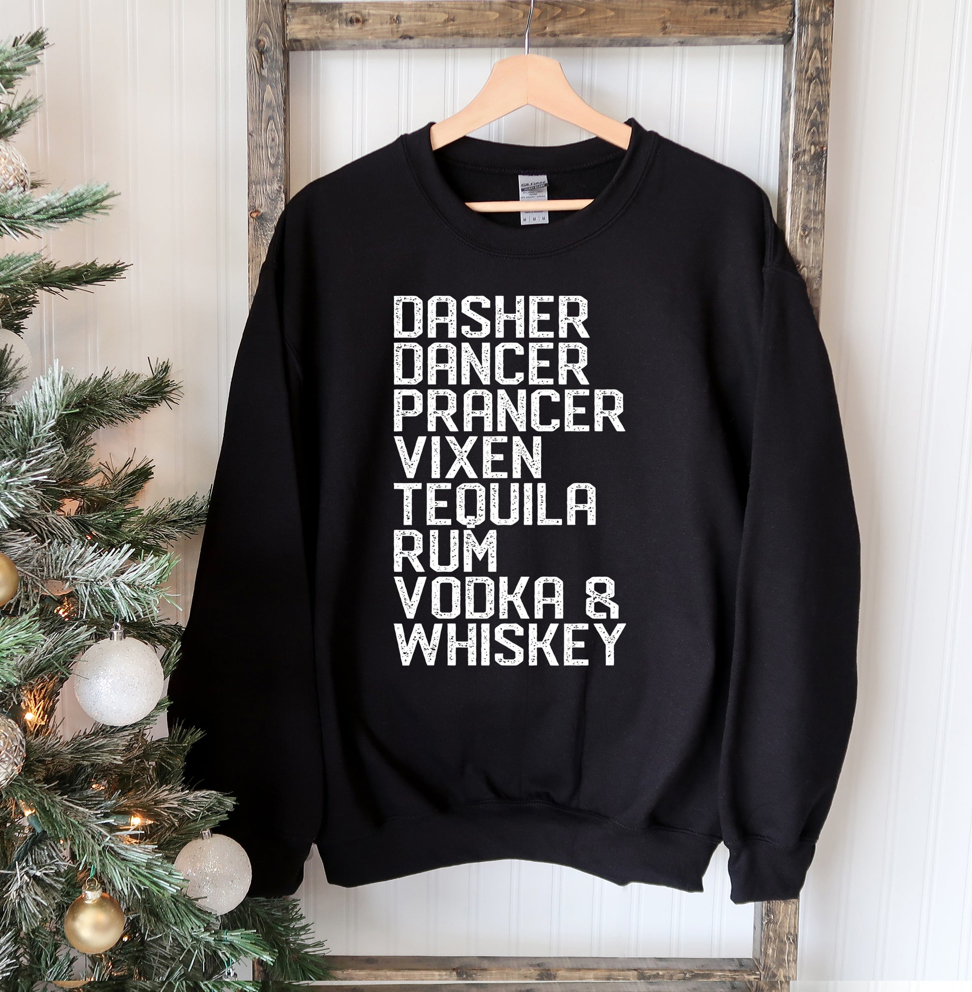 Dasher Dancer Christmas Sweatshirt - Infinity Beautiful Boutique