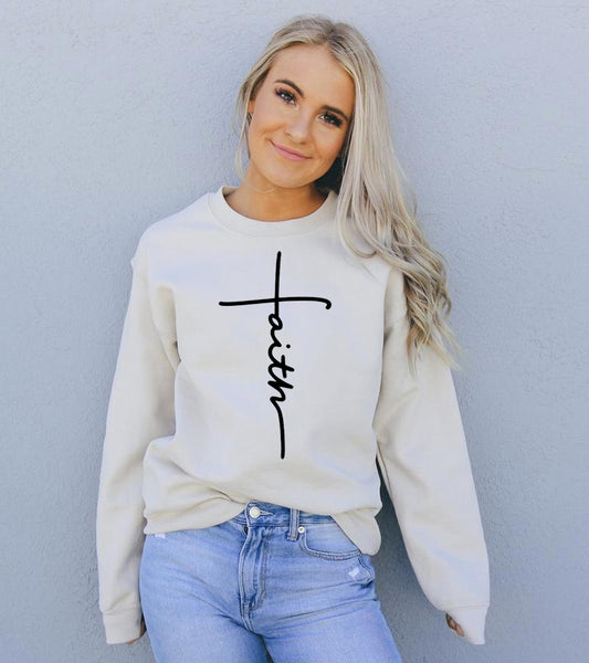 Faith Sweatshirt - Infinity Beautiful Boutique