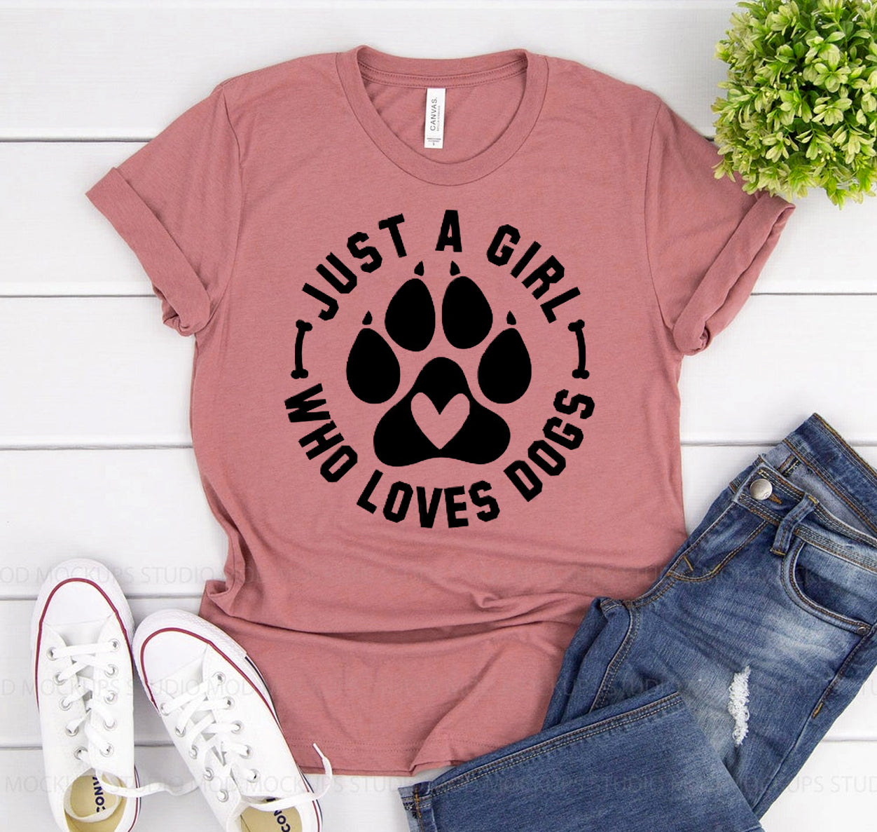 Just A Girl Who Loves Dogs T-shirt - Infinity Beautiful Boutique