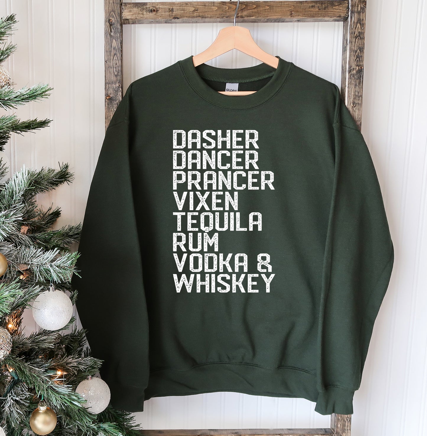 Dasher Dancer Christmas Sweatshirt - Infinity Beautiful Boutique