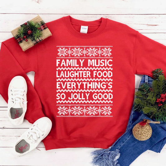 Family Music Sweatshirt - Infinity Beautiful Boutique