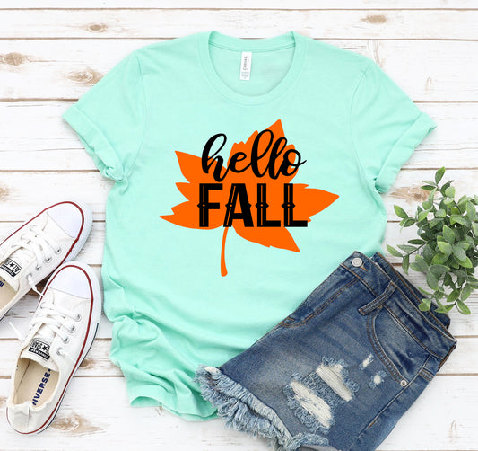 Hello Fall T-shirt - Infinity Beautiful Boutique