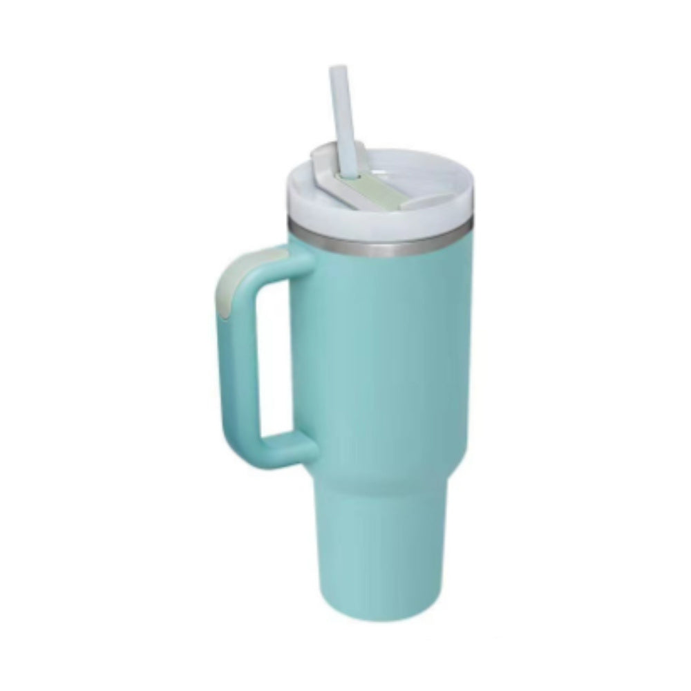 40oz Tumbler – Insulated Stainless Steel with Handle & Straw - Infinity Beautiful Boutique