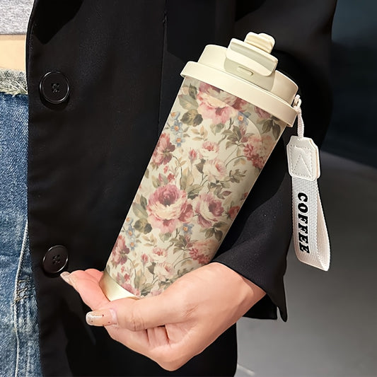 Elegant Rose Insulated Travel Mug