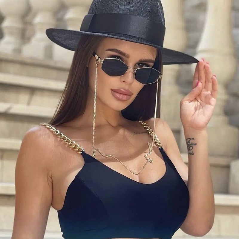 Infinity Beautiful Women’s Chain Sunglasses – Korean Style Fashion Eyewear - Infinity Beautiful Boutique