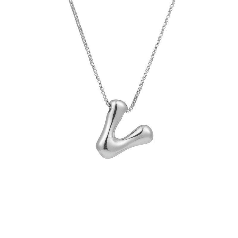 Gold Letter Initial Necklace – Statement Chain Jewelry