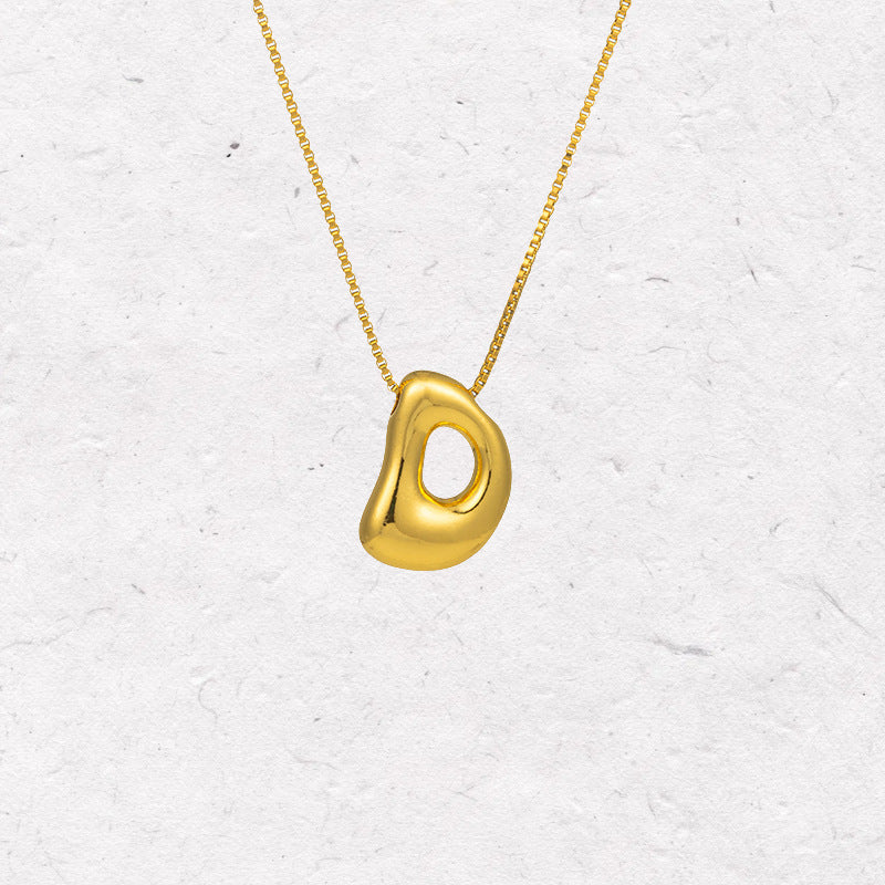 Gold Letter Initial Necklace – Statement Chain Jewelry