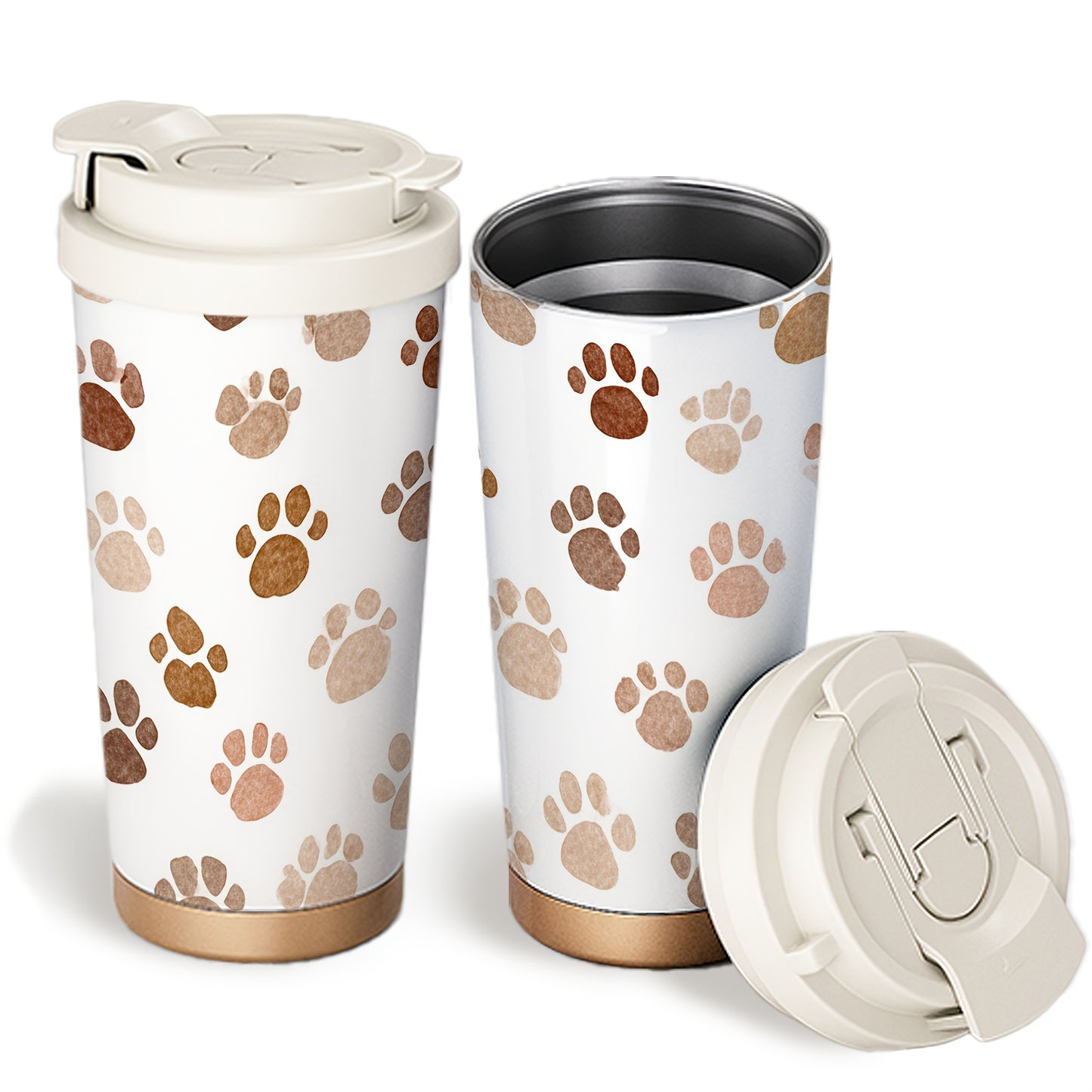 Dog Paw Prints 18oz Stainless Steel Travel Tumbler