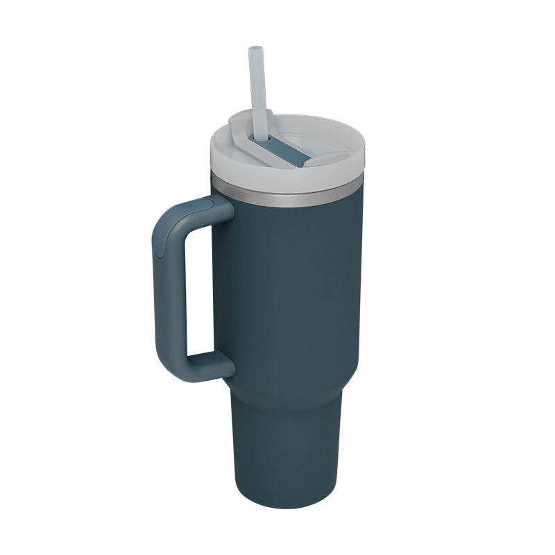 40oz Tumbler – Insulated Stainless Steel with Handle & Straw - Infinity Beautiful Boutique
