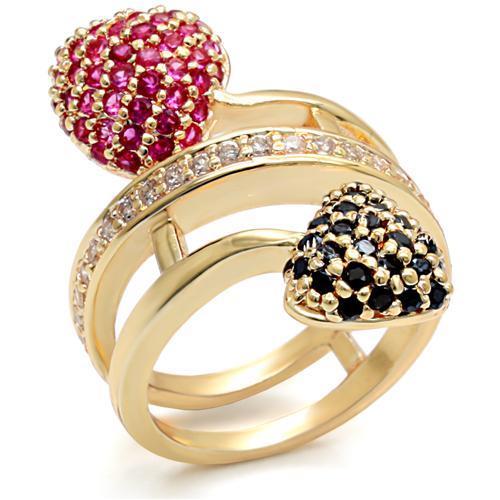 Infinity Beautiful Elegant Ruby Garnet Ring