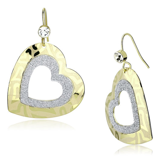Infinity Beautiful Stainless Steel Herringbone Bow Earrings